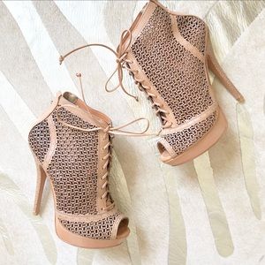 Schutz lace up heels
